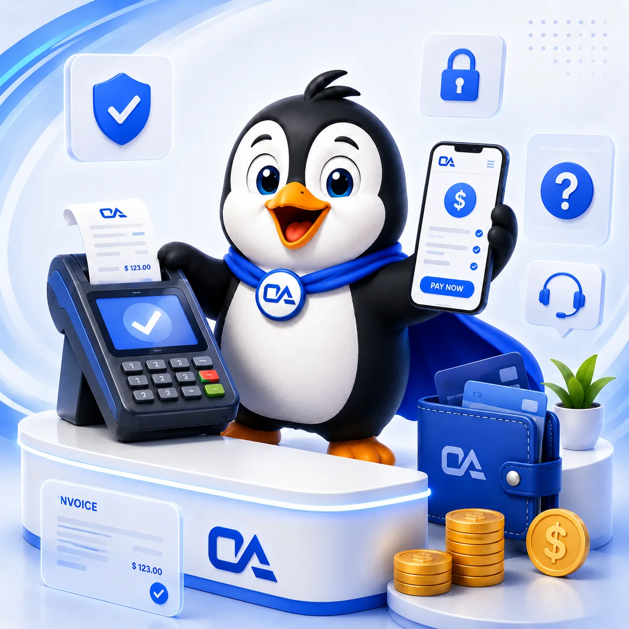 Keep ordering, invoices and account help easy to follow.
